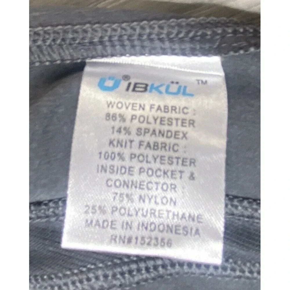 IBKUL Shorts Mens XXL Gray Performance‎ Athletic Golf Activewear Stretch